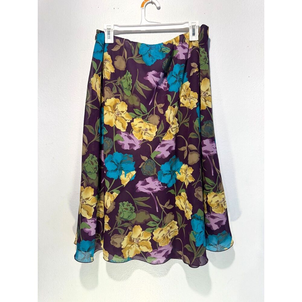 Bay Studio plus pull on skirt Y2K floral spring summer colorful casual women 18W